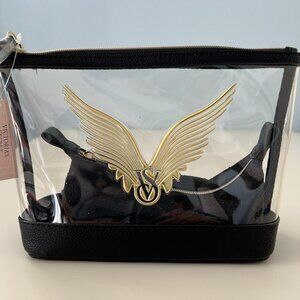 Victoria's Secret 2-piece Cosmetic/Make-up Bag Black & Gold 2025 Fashion Show